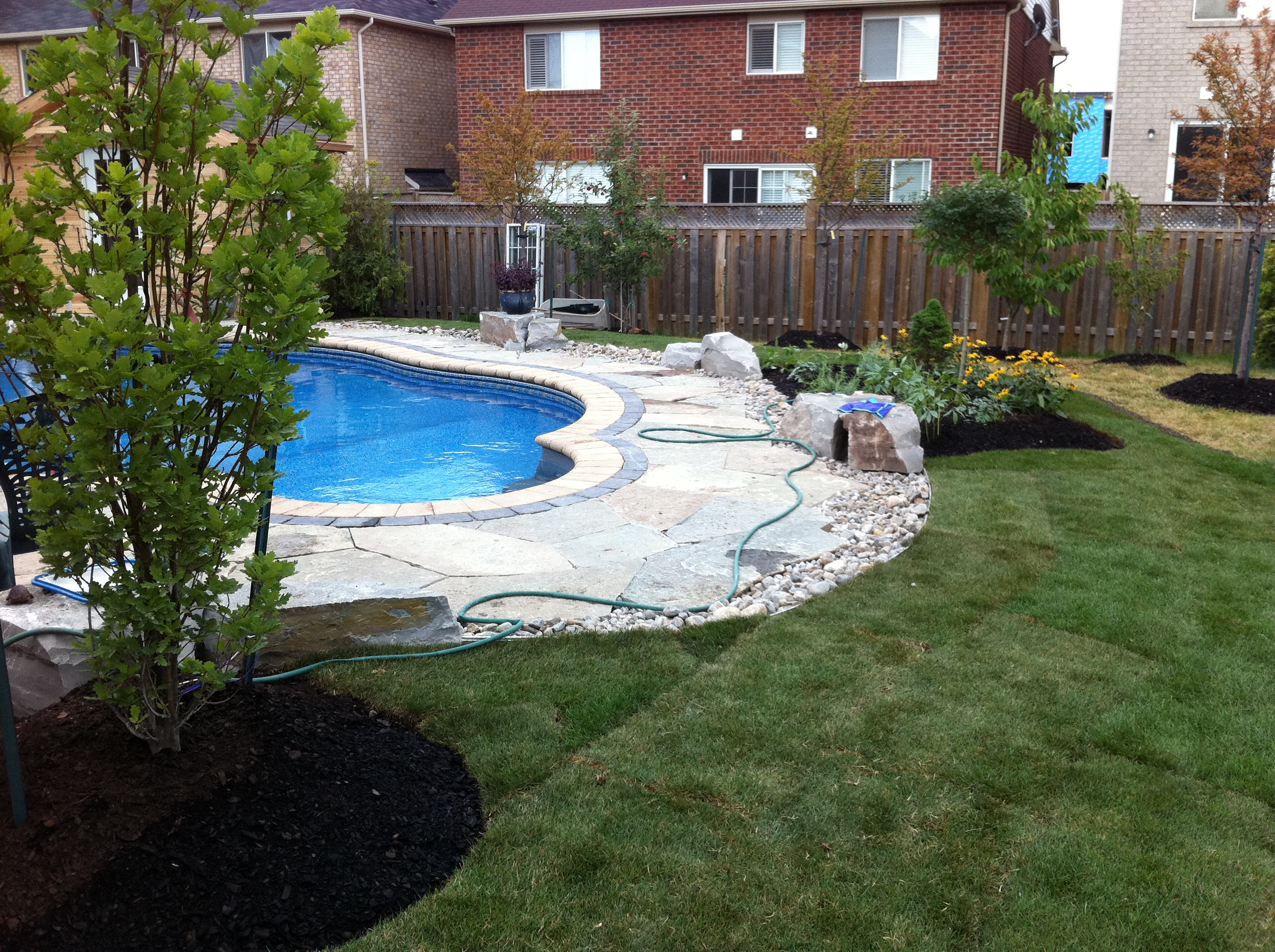 pool-scape in Milton and oakville